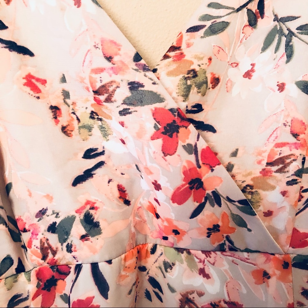 LuLu’s Dress Long Floral Gown Size L - Picture 5 of 12
